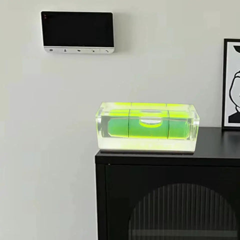 Magnetic Square Bubble Level Set Of 5 Pieces With 29mm 40mm And 52mm Levels For Quick Layouts And Precise Measurements In Carpentry And DIY Projects Strong Magnets Lightweight Aluminum Build Makes It Easy To Hang And Use All Day displayed on a surface.