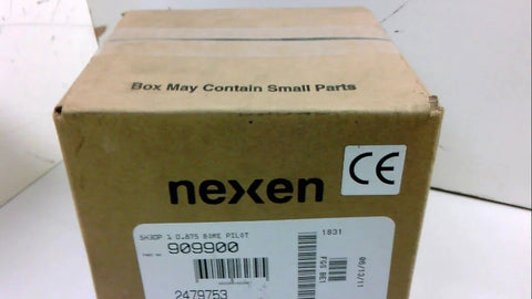 Nexen 909900 5H30P Pilot Mount Tooth Clutch box with label showing part number and CE mark, air engaged model packaging