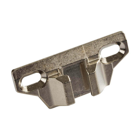 ✝️ 1-Pack 1-3/8"" + Overlay Face Mounting Plate 133.024 for Compact 33 110° Hinge Nickel Finish, front view