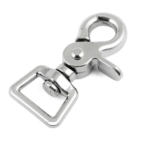 Heavy Duty Trigger Snap Clip With Swivel Square Eye Two And A Half Inch Nickel Plated Die Cast For Rope Dog Leash Harness Keychain DIY Crafts