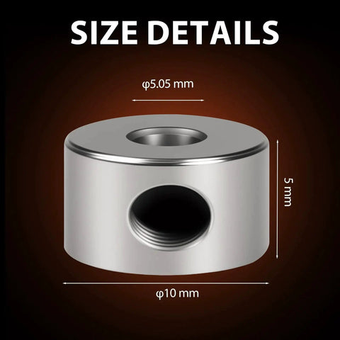 Set of Twelve Nickel Plated Shaft Collars with Hex Keys delivers secure clamping, precise shaft alignment, 5.05mm bore size detail