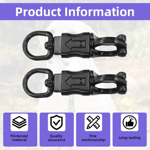 Set Of Five Nickel Plated 360 Degree Rotating Quick Release Clips For Outdoor Gear Heavy Duty Metal Snaps Ideal For Climbing