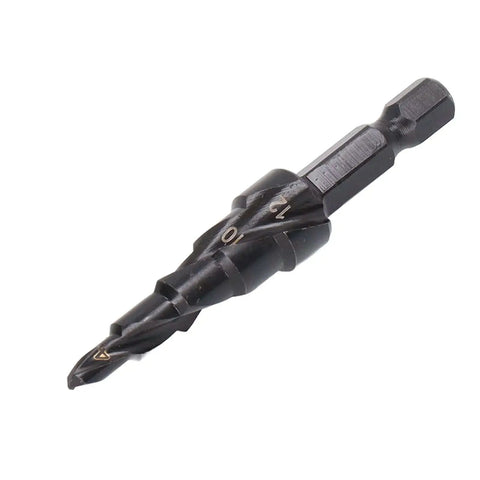 Nine Step Drill Bit High Speed Steel Spiral Pagoda Hole Reamer With Non Slip Tip And Hex Shank Multipurpose Metalworking Drill Bit For Fast Accurate Enlarging Holes From 4 To 20 Mm