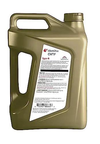 CVT Type N NS2 Transmission Fluid For Nissan Rides And Rigs 5 Qt Bottle Anti Shudder Performance in gold plastic container