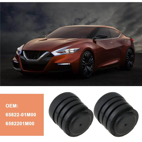 4Pcs Hood Rubber Bumper Stopper Set Fits Nissan Pulsar NX 1983-1990 And 200SX 1984-1988, 21x22x24mm Cushions Absorb Impact When Hood Closes