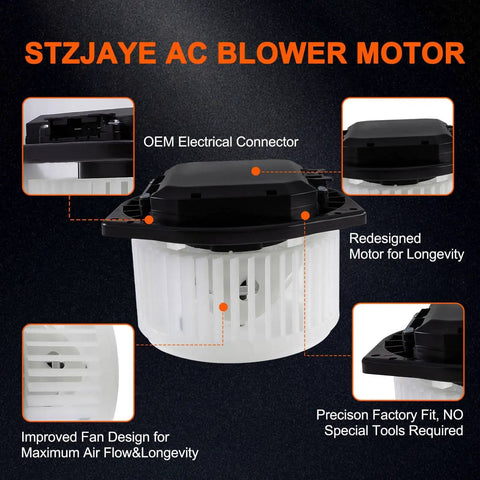 Beefed Up Blower Motor Assembly for Nissan and Infiniti Vehicles 700193 HVAC AC Heater Fan, various product details shown