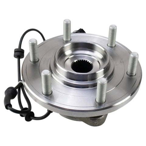 Front Wheel Bearing And Hub Assembly For 2017 Through 2023 Nissan Titan 4WD Direct Fit Replacement With Durable Built In ABS Tone Ring
