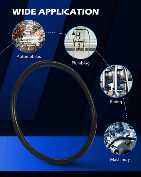 Nitrile O-ring for 826 Piece Nitrile Rubber O Ring Set In 32 SAE And Metric Sizes For Automotive And Plumbing Repairs All In One Universal Kit