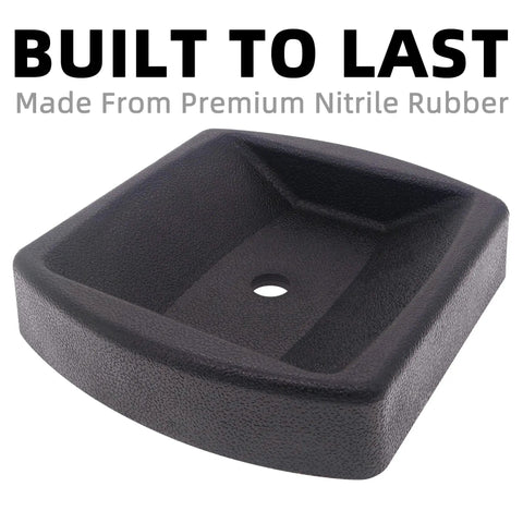 Heavy Duty Dual Wheel Trailer Jack Dock with reinforced nitrile rubber cushion, single unit, front view