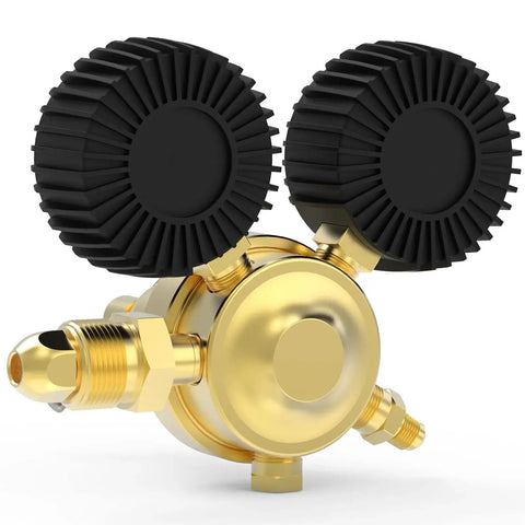 Nitrogen Regulator With Hose For HVAC Purging And Inertization, Adjustable 0 To 600 PSI Low Pressure And 0 To 4000 PSI High Pressure