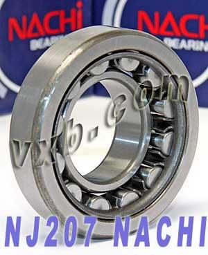 NJ207 Nachi Cylindrical Bearing Steel Cage Japan 35x72x17 Bearings - VXB Ball Bearings