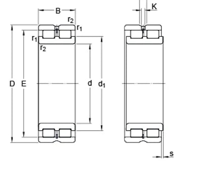 NNCL4934CV P5 Double Row Full Complement Cylindrical Bearing