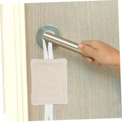 Soft, tool-free door silencers cushion every slam, preventing accidental lockouts with quiet, no-hole installation visible on door handle
