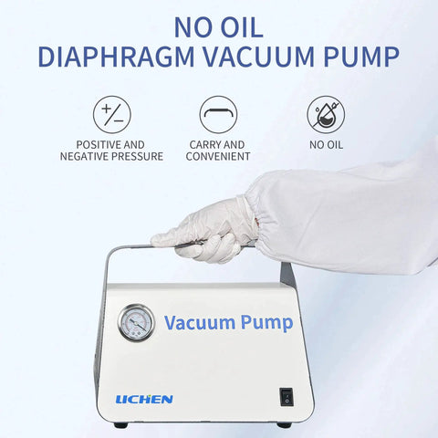Oil Free Diaphragm Vacuum Pump For Liquid Filtration With 15 L Per Minute Flow Rate Dual Pressure Modes Portable Hose Kit For Lab Use