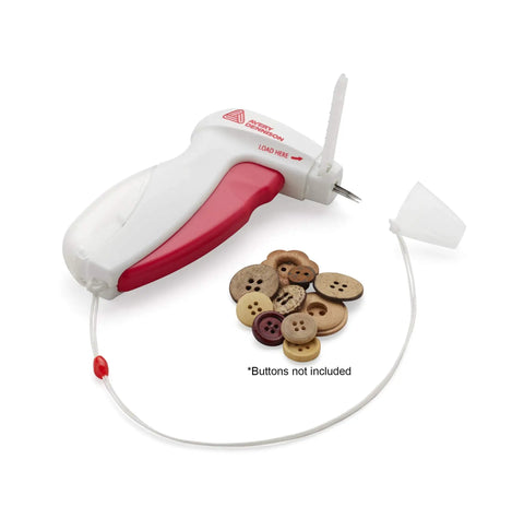 Fast No Sew Button Tool For Garments And More From Buttoneer, Attaches Buttons In Seconds Without Sewing, Works On Most Fabrics