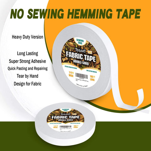 Sticky Double Sided Fabric Tape For Clothes And Leather Quick Hemming And Alterations No Sew Or Ironing Needed Press On Tape