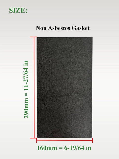 Non Asbestos Gasket Material And RTV Gasket Maker Silicone Sealant Kit 3 Oz For Waterproof Gasketing On Uneven Surfaces 290mm x 160mm sheet
