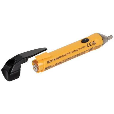 Non Contact Voltage Tester NCVT1P Handheld 50 To 1000 Volt AC Detection with pocket clip and LED indicator