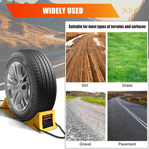 4 Pack Non Slip Wheel Chocks For RVs And Travel Trailers With Rope For Easy Removal Lightweight Plastic Wheel Stoppers