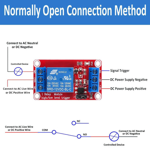 4 Pack 1 Channel 5V Relay Module With Optocoupler Isolation, High Or Low Level Trigger, Fault Tolerant Design For Microcontrollers