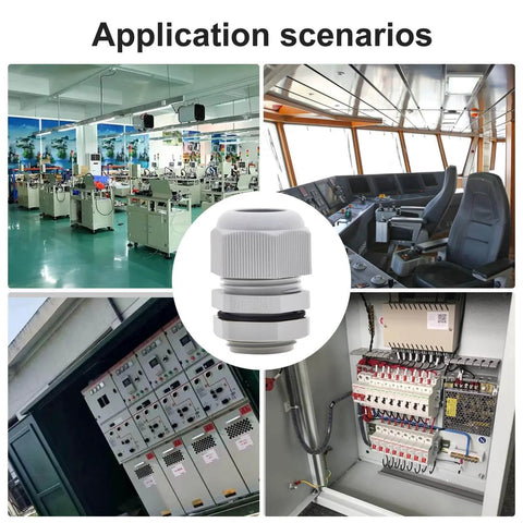 Application scenarios of Waterproof NPT Cable Glands Three Quarter Inch Gray Nylon Adjustable Cable Gland.