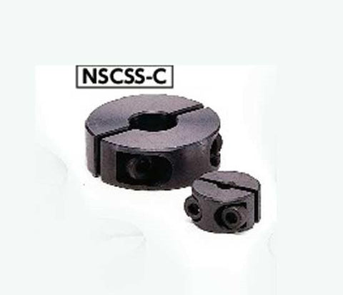 NSCSS-10-10-C NBK Set Collar Split type - Steel Ferrosoferric Oxide Film One Collar Made in Japan - VXB Ball Bearings