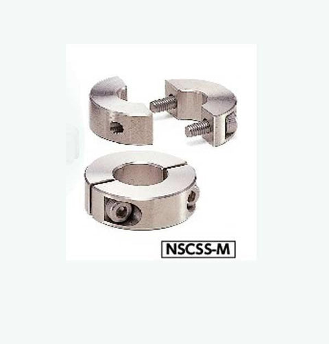 NSCSS-10-10-M NBK Set Collar Split type - Steel Electroless Nickel Plating One Collar Made in Japan - VXB Ball Bearings