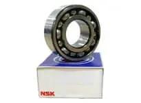 NSK 5205J 200 Double Row Ball Bearing on box, 3200 to 5200 series, high precision industrial bearing for machinery use