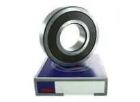 NSK 6022DDUC3 6000 Series Double Sealed Deep Groove Ball Bearing 110 Mm Bore, shown with rubber seals on both sides.