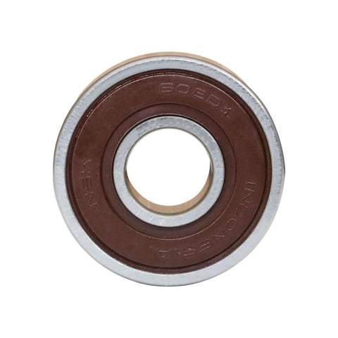 Front view of 20 Pack NSK 608 2RS 608DD Deep Groove Ball Bearing with double rubber seal, 8x22x7mm size, ideal for industrial use.