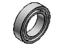 NTN 6028 Large Size Deep Groove Ball Bearing 60x95x18mm heavy duty industrial grade shown in side view