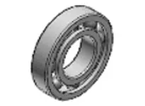 NTN 6801 Ball Bearing Thin Section Small Size Ultra Low Friction Precision for Compact Machinery Robots CNCs and DIY Projects Snug Fit for Tight Spots and Long Lasting Wear, side view