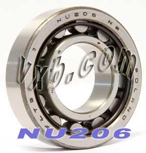 NU206 Cylindrical Roller Bearing 30x62x16 Cylindrical Bearings - VXB Ball Bearings