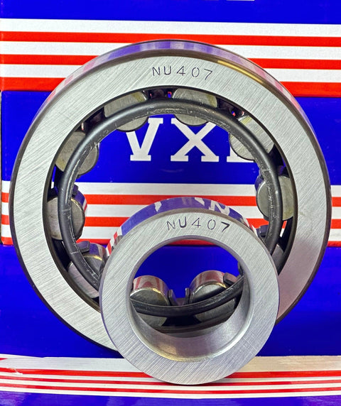 NU407 Cylindrical Roller Bearing 35x100x25 Cylindrical Bearings - VXB Ball Bearings