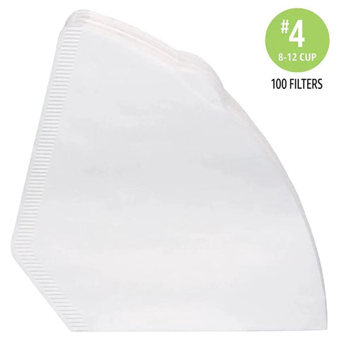 Effortless, clean filtration for everyday coffee with number 4 cone filters designed for 8 to 12 cup brewers; SFI-certified (100 count)