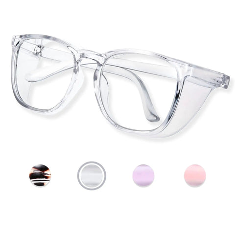 Clear Nurse Safety Goggles Anti Fog Eye Protection PPE For Lab Blue Light Filter with lightweight PC frame