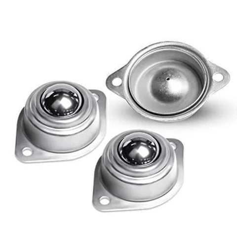 10 Pcs 1/3 Inch Mini Nylon Ball Transfer Bearings White Roller Ball Units for Tables, Conveyors, Furniture, and Wheelchairs