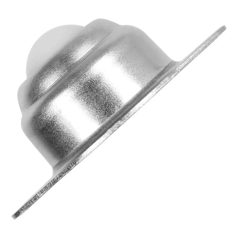 Side view of a 16 Pack 5/8 Inch Nylon Ball Transfer Bearing Unit with stainless steel casing and 360-degree rotation.