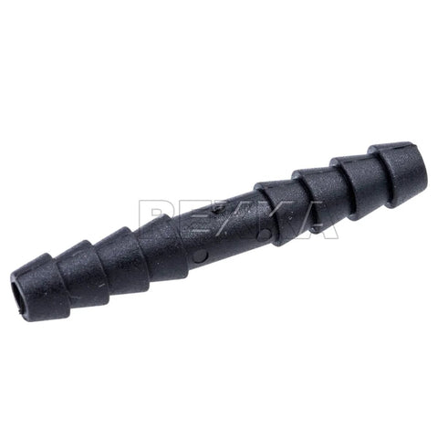 Nylon straight vacuum connector, 3/16 in x 3/16 in, black, 20-pack