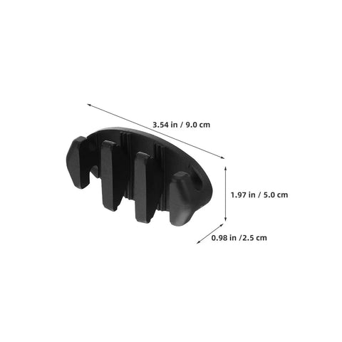 Totority nylon boat cleat, black deck rope cleat for kayak and canoe, 3.54 in long
