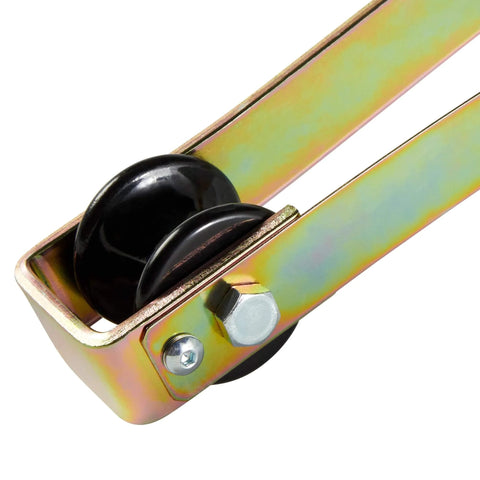 Close-up of Cable Rollers - Easy Rider Stringing Block with Nylon Cable Rollers in zinc-plated steel for Overlash Construction