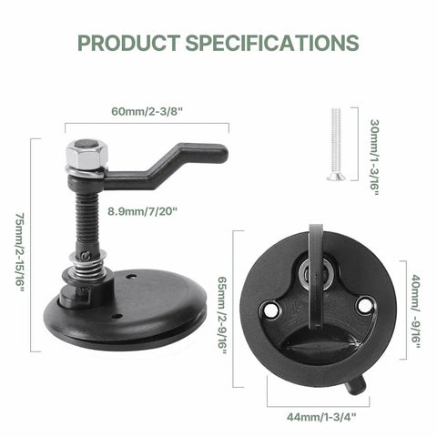 Heavy duty nylon reinforced cam latch with back plate, 4 pack marine hatch hardware dimensions and design details