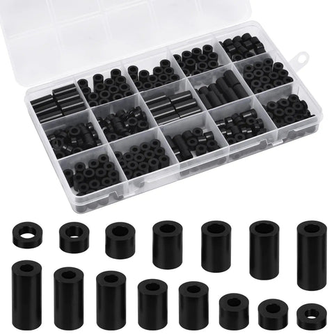 355 Piece Nylon Electrical Outlet Spacer Kit For Switch And Receptacle Screws Non Threaded Round Plastic Spacers in box
