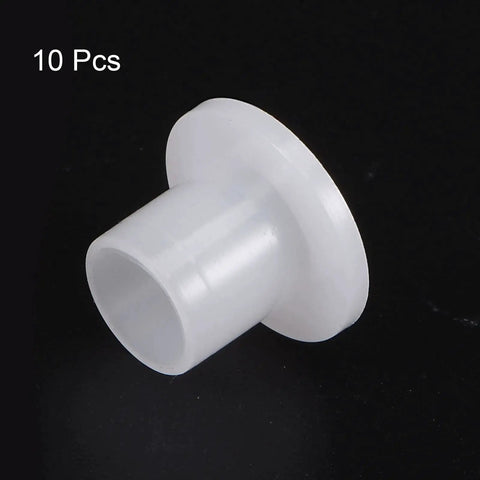 Flanged Sleeve Bearings 10mm Bore Nylon Bushings For Shaft 12mm Outside Diameter 14mm Length Flange Diameter 20mm Pack of 10