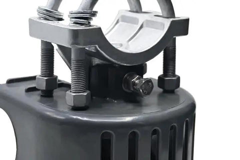 Close-up of Nylon Sliding Gate Rollers With Covers For Cantilever Gates Heavy Duty Slide Gate Roller System showing mounting bolts