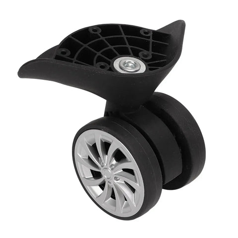 1 Pair Luggage Suitcase Replacement Nylon Casters Wheels For Trolley Travel Durable Lightweight Heat And Moisture Resistant Flame Retardant Easy To Install Luggage Maintenance Accessory