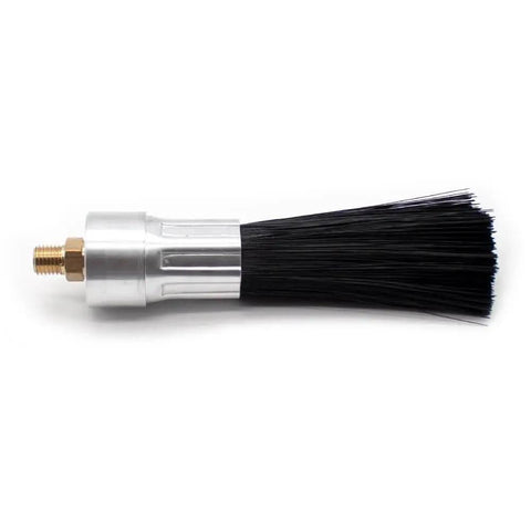 Lubricating Round Oil Brush with M10 thread, nylon bristles, for chains and guideways, automatic oiling, durable and temperature resistant.