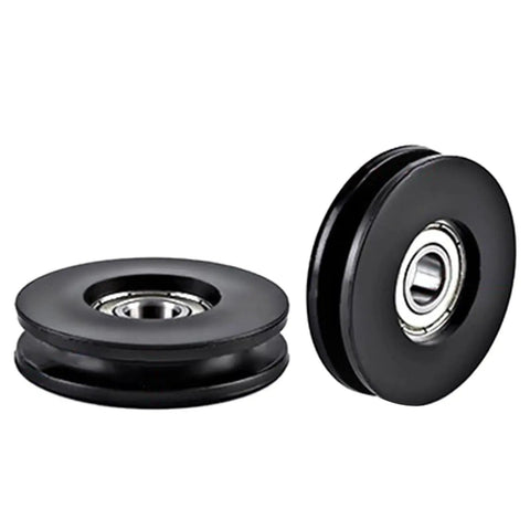 Nylon Round Rope Pulley for Fitness Equipment and Cable Machines Replacement Roller low friction waterproof PA pulley
