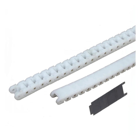 Nylon POM Anti Static Flexible Roller Drive Chain For Conveyor And Machine Transmission White Black 40P 60P, wear-resistant