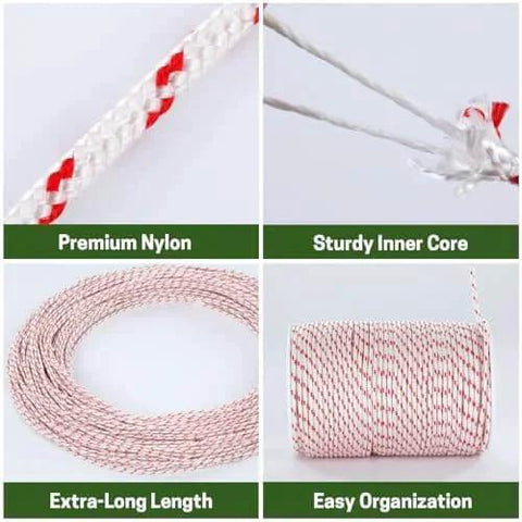 Close-up of Recoil Starter Rope 3.0mm Diameter 100m Universal Engine Pull Cord showing premium nylon and sturdy core.